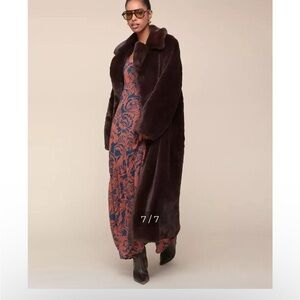 Avec Les Filles Flower Spaghetti Strap Dress Maxi